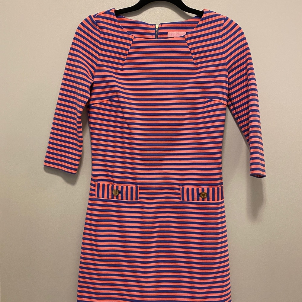 Lilly Pulitzer 3/4 Sleeve Striped Dress!